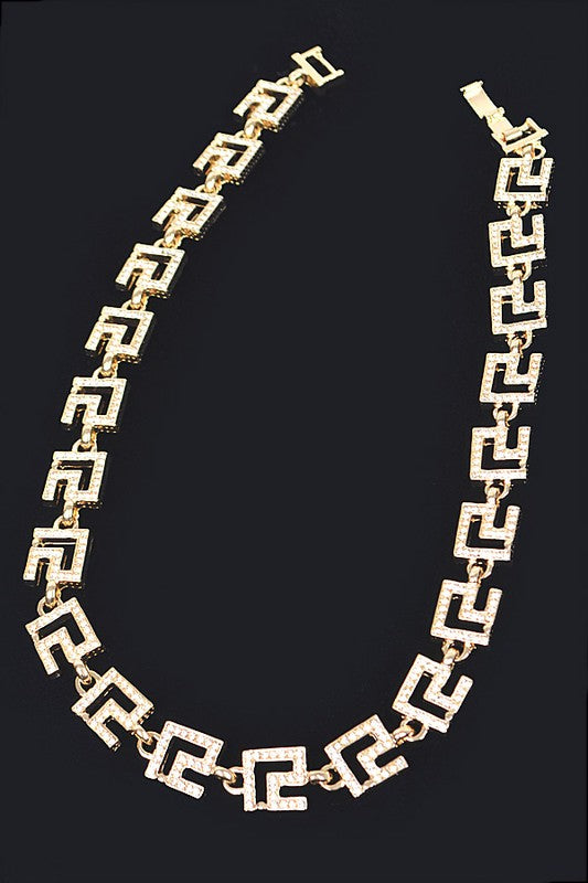 Rhinestone Pave Iconic Collar Necklace