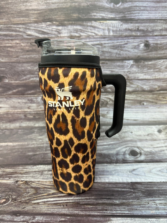 Leopard Cup Koozie 40oz
